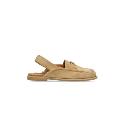 CHANEL 25A SUEDE FLAT LOAFERS BROWN G46601